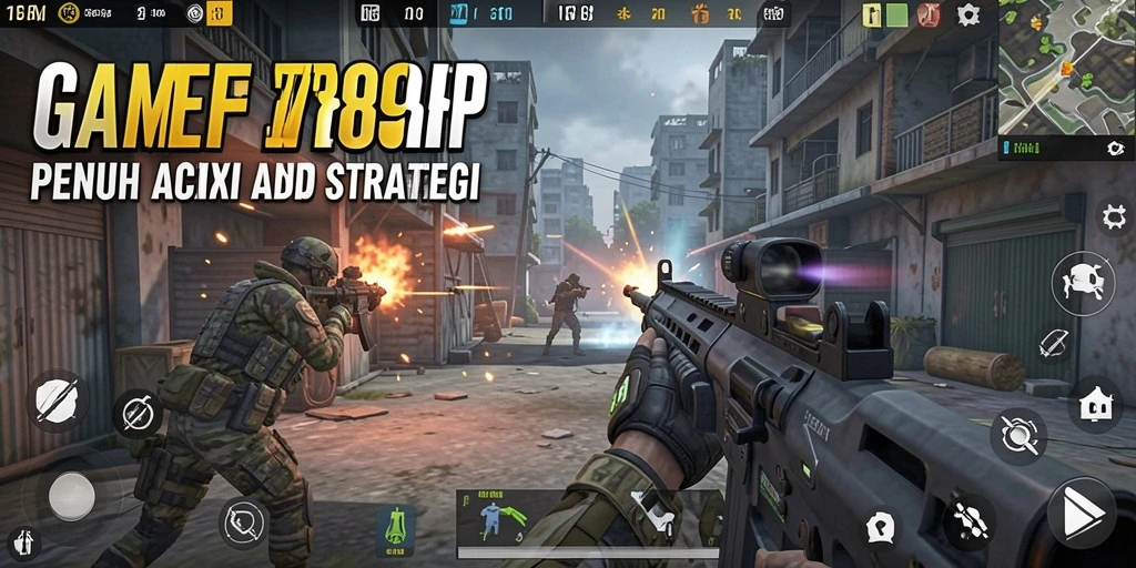Screenshot gameplay 789RP menampilkan aksi tembak-menembak yang menegangkan.