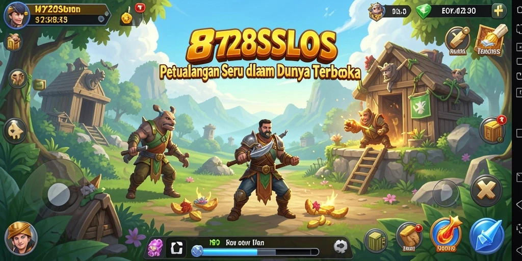 Screenshot gameplay 8728SLOTS menampilkan dunia Open World yang menakjubkan.