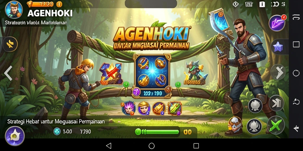 Gambaran visual dari gameplay strategi AGENHOKI yang menarik.