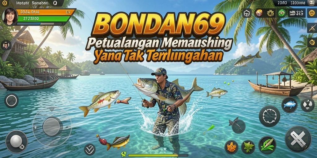 Tampilan gameplay <strong>BONDAN69</strong> yang realistis dengan berbagai ikan yang menarik.