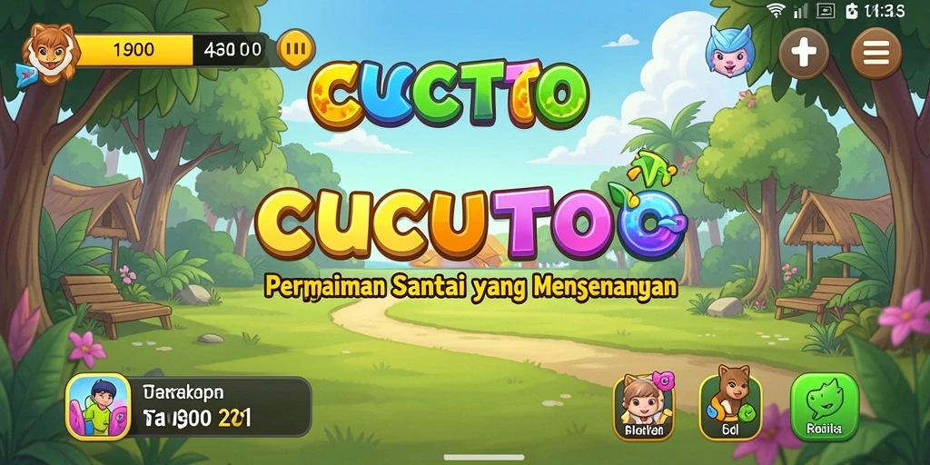 Tampilan permainan CUCUTOTO yang mengasyikkan dan penuh warna.