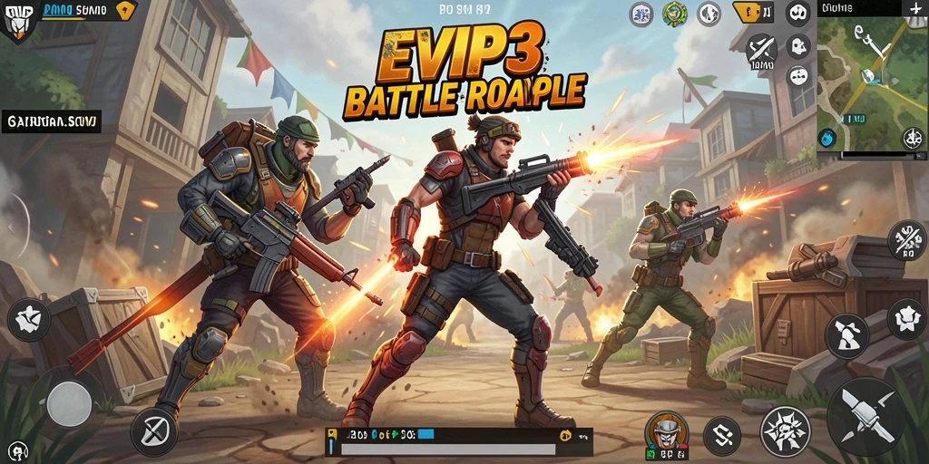 Tampilan gameplay EVIP3 yang mendebarkan dan penuh aksi.