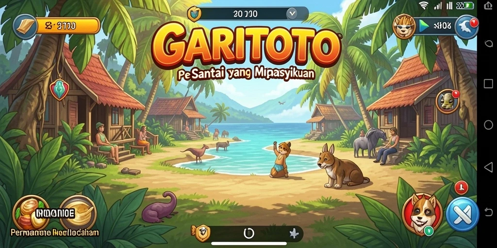 Tampilan gameplay GARITOTO yang menghibur dan penuh warna.