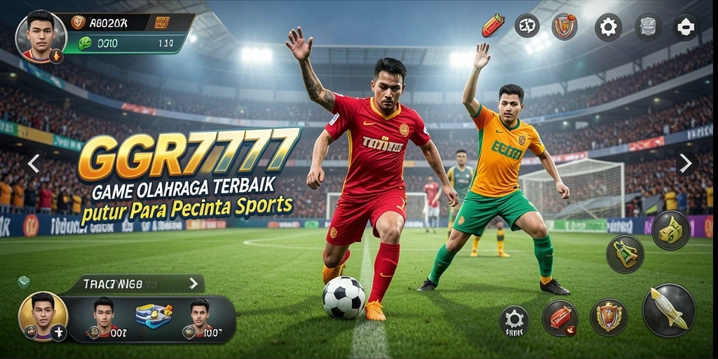 Tampilan gameplay menarik dalam GGR7777 menampilkan aksi olahraga yang seru.