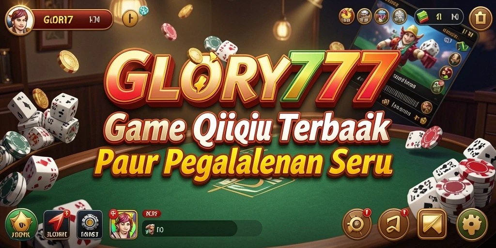 Screenshot gameplay GLORY777 yang menampilkan keseruan bermain QiuQiu.
