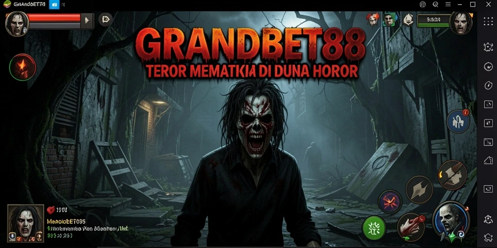 Screenshot gameplay GRANDBET88 menampilkan suasana mencekam yang siap menguji keberanian Anda.