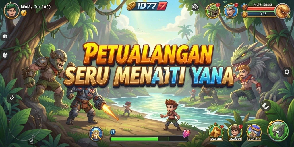 Screenshot gameplay menampilkan karakter dalam misi petualangan.