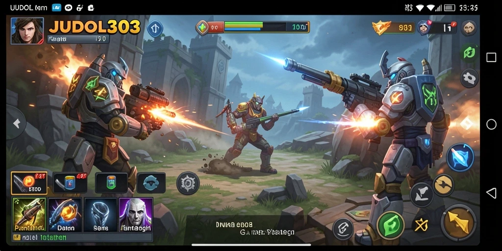 Screenshot JUDOL303 menampilkan aksi seru dalam gameplay strategi.