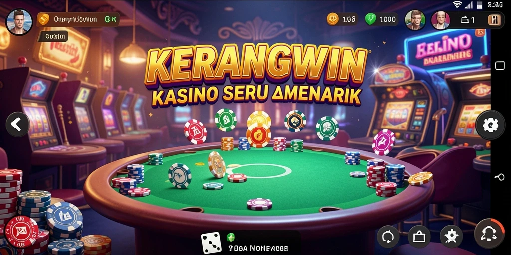 Screenshot gameplay KERANGWIN menampilkan aksi kasino yang seru.
