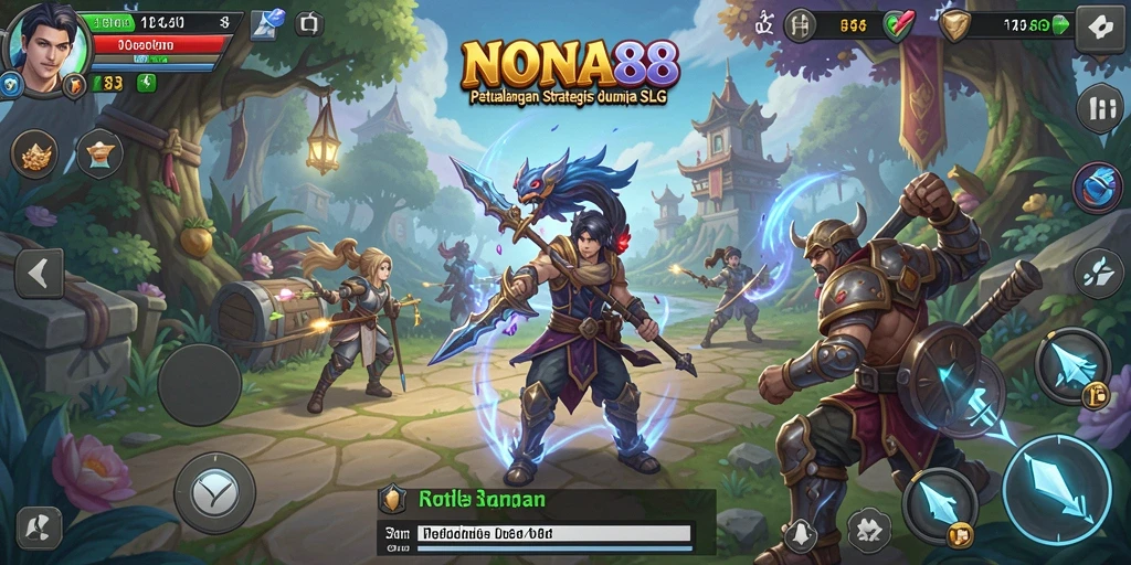 Menampilkan aksi seru dalam permainan NONA88 yang penuh strategi.