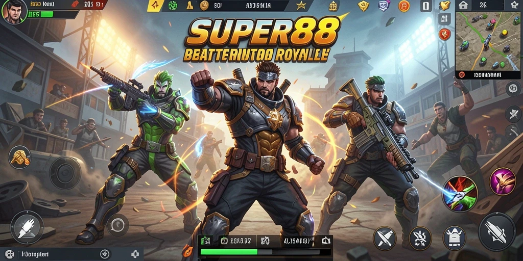 Gameplay seru dalam pertempuran Battle Royale SUPER88