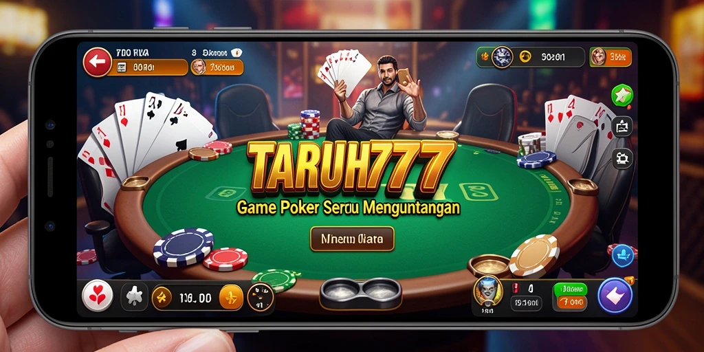 Tampilan gameplay poker yang mendebarkan di TARUH777.