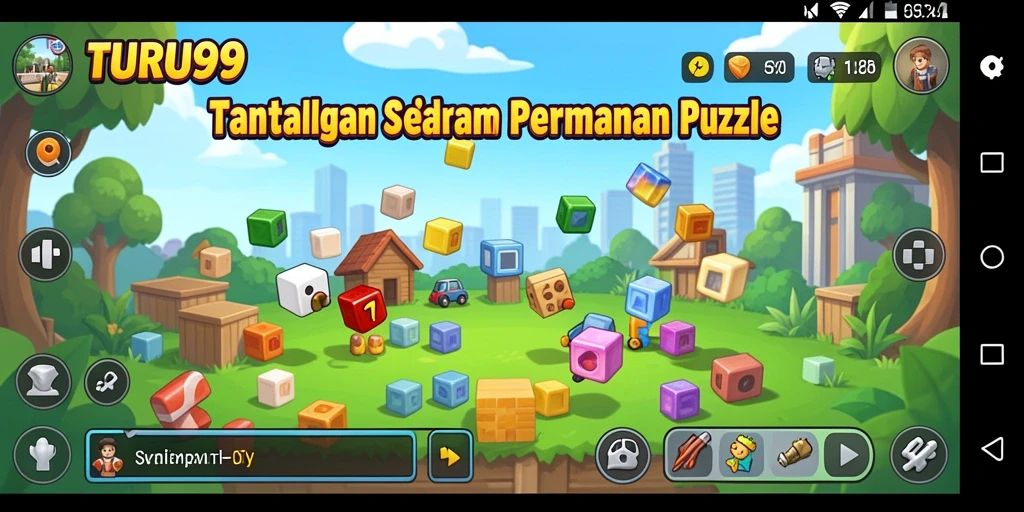 Tangkapan layar gameplay TURU99 menampilkan tantangan Puzzle yang menarik.